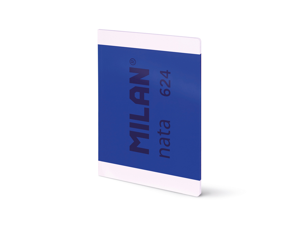 LIBRETA ENCOLADA MILAN TAPA CARTON FLEXIBLE DIN A4 48 HOJAS 95 GR MICROPERFADO CUADRO 5 MM SERIE NATA 624