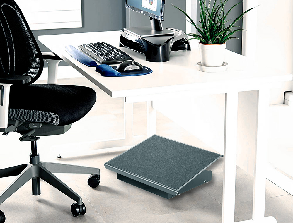REPOSAPIES METALICO Q-CONNECT AJUSTABLE 3 ALTURAS 415X326X103 MM