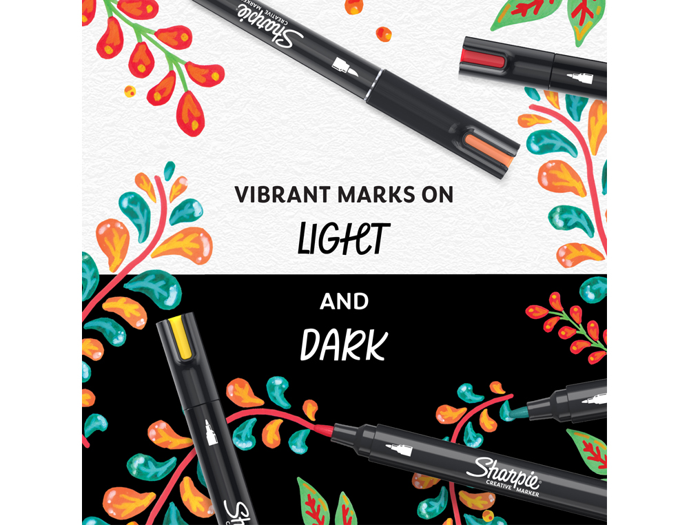 ROTULADOR SHARPIE ACRYLIC PUNTA REDONDA BLISTER DE 12 UNIDADES COLORES SURTIDOS