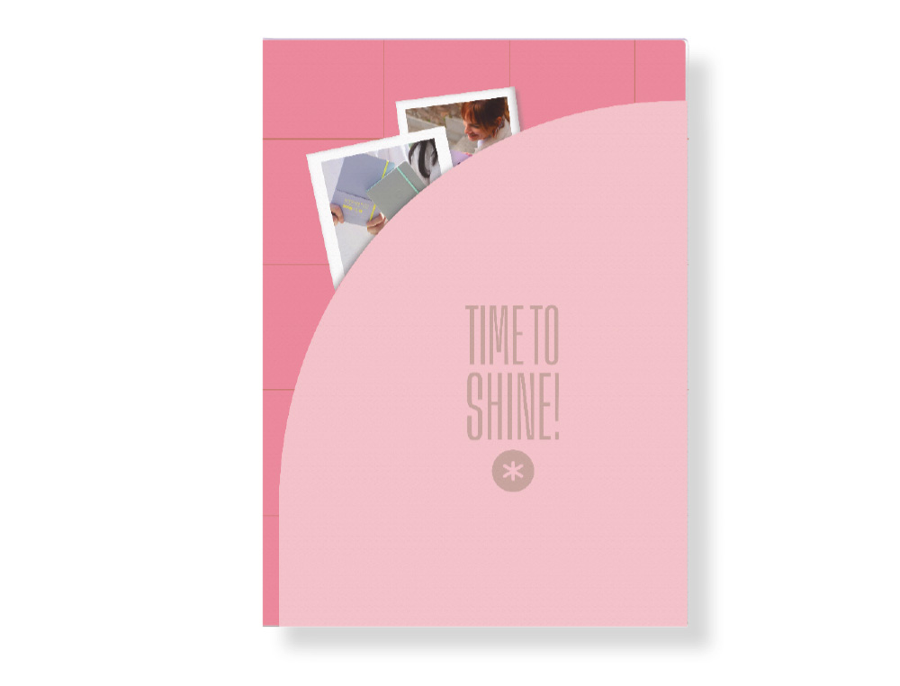 AGENDA ENCUADERNADA ANTARTIK TIME TO SHINE A5+ 2026 DA PGINA VERDE PAPEL 80G FSC