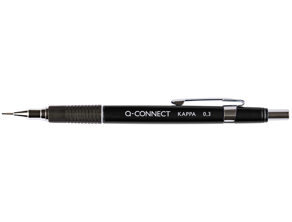 PORTAMINAS Q-CONNECT KAPPA 0,3 MM SUJECION DE CAUCHO