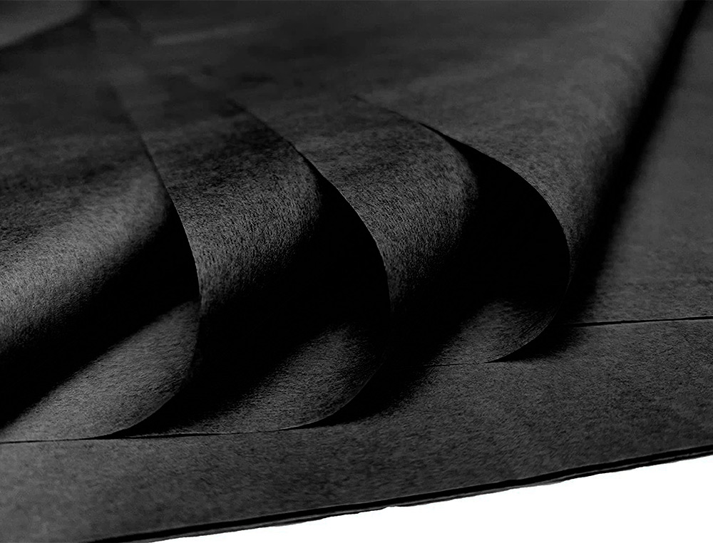 PAPEL SEDA LIDERPAPEL 52X76CM 18G/M2 BOLSA DE 5 HOJAS NEGRO