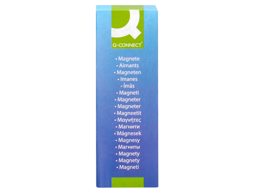 IMAN PARA SUJECION Q-CONNECT IDEAL PARA PIZARRAS MAGNETICAS35 MM COLORES SURTIDOS CAJA DE 10 UNIDADES