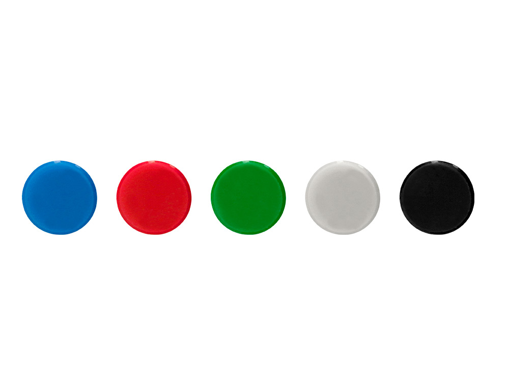 IMAN PARA SUJECION Q-CONNECT IDEAL PARA PIZARRAS MAGNETICAS35 MM COLORES SURTIDOS CAJA DE 10 UNIDADES