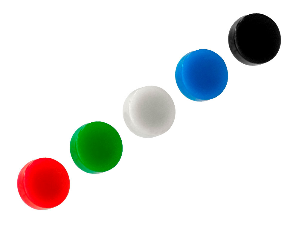 IMAN PARA SUJECION Q-CONNECT IDEAL PARA PIZARRAS MAGNETICAS35 MM COLORES SURTIDOS CAJA DE 10 UNIDADES