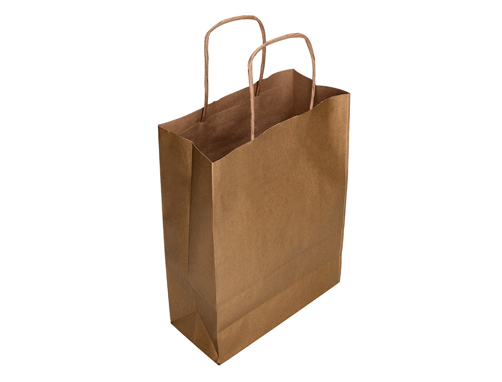 BOLSA KRAFT Q-CONNECT NATURAL ASA RETORCIDA 240X100X310 MM