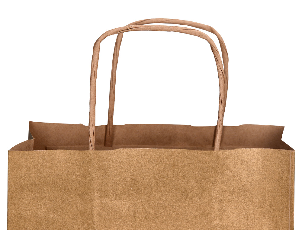 BOLSA KRAFT Q-CONNECT NATURAL ASA RETORCIDA 240X100X310 MM